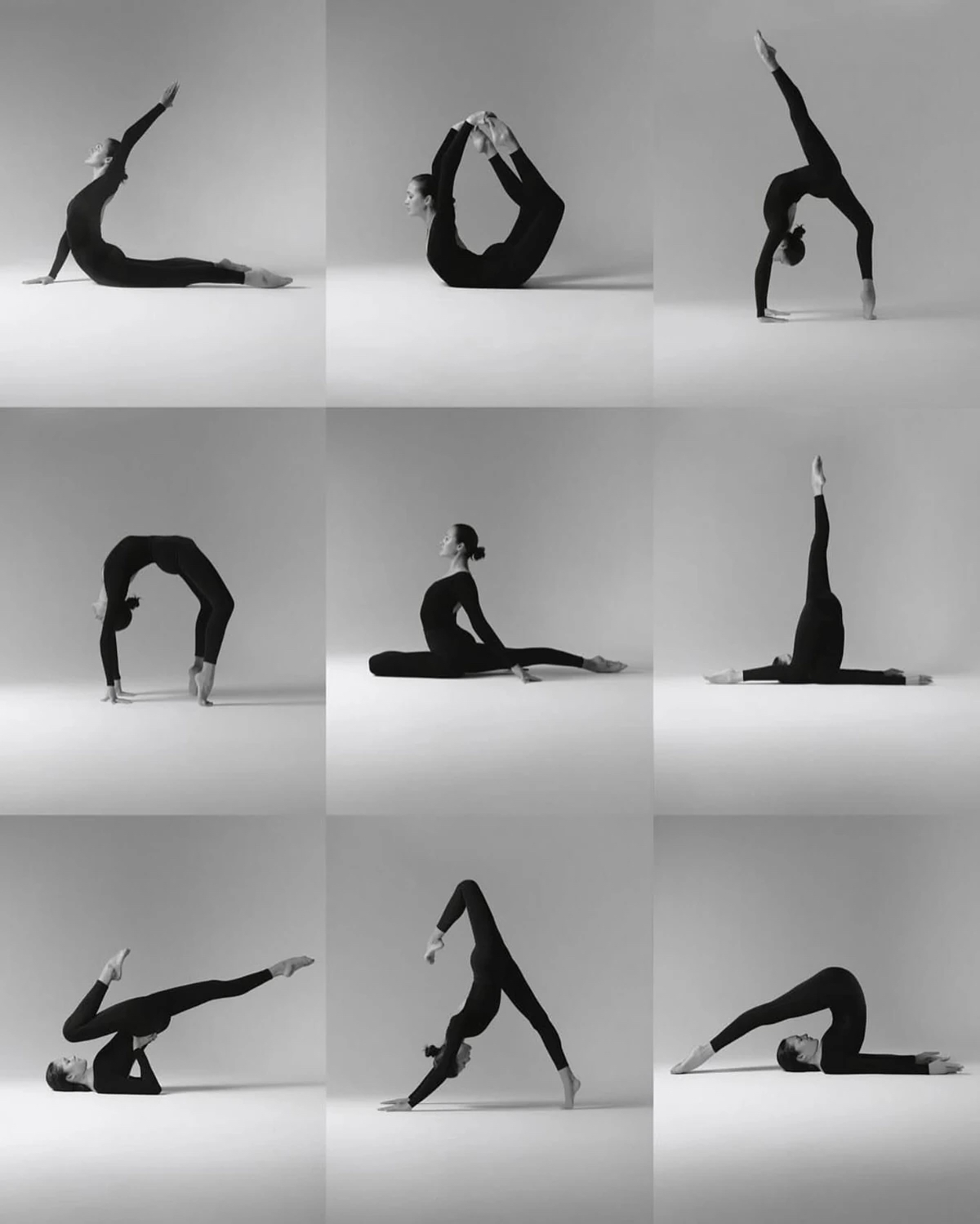 Sofiya demonstrating flexibility positions